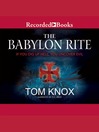Cover image for The Babylon Rite